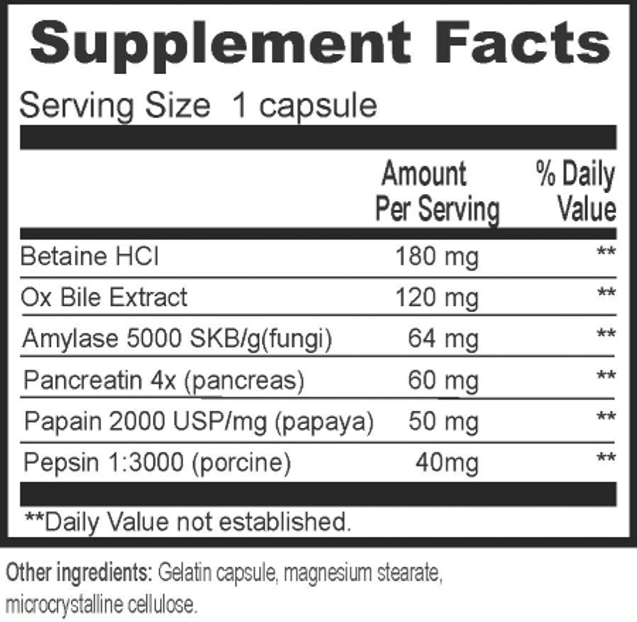 Beverly International Multiple Enzyme Complex